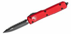 Microtech 122-3RD Ultratech Red Black F/S automatický nôž 8,8 cm, čierna, červená, hliník