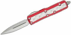 Microtech 126-12RDBIS Utx-85 Daytona Red automatický nôž 7,9cm, Stonewash, červená, titán, hliník 