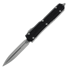 Microtech 206-10S Makora Standard automatický nôž 8,4 cm, Stonewash, čierna, hliník