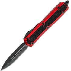 Microtech 206-1RDS Makora Black/Red automatický nôž 8,4 cm, čierna, červená, hliník