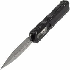 Microtech 225-10 Dirac Standard automatický nôž 7,4 cm, Stonewash, čierna, hliník 