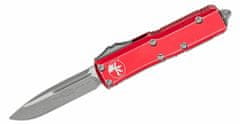 Microtech 231-10DRD UTX-85 Standard Distres. Red automatický nôž 7,6 cm, Stonewash, červená, hliník