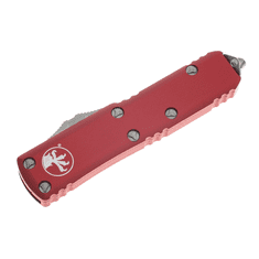 Microtech 231-10RD UTX-85 Standard Red automatický nôž 7,6 cm, Stonewash, červená, hliník