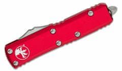 Microtech 231-11RD UTX-85 Partial Serrated Red automatický nôž 7,6 cm, Stonewash, červená, hliník