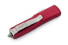 Microtech 232-10RD UTX-85 Standard Red automatický nôž 7,6 cm, Stonewash, červená, hliník