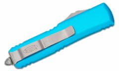 Microtech 232-12TQ UTX-85 Serrated Turquoise automatický nôž 7,6 cm, Stonewash, tyrkysová, hliník 