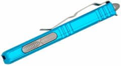 Microtech 232-5TQ UTX-85 Satin Partial Serration Turquoise automatický nôž 7,6 cm, tyrkysová, hliník