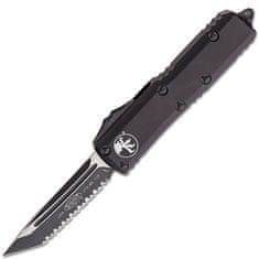 Microtech 233-3T UTX-85 Black Tactical Serrated Tanto automatický nôž 7,6 cm, celočierna, hliník