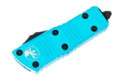 Microtech 238-1TQ Mini Troodon Turquoise automatický nôž 5 cm, čierna, tyrkysová, hliník