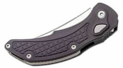 Microtech 268A-12 Brachial Serrated automatický vreckový nôž 8,9 cm, Stonewash, čierna, hliník