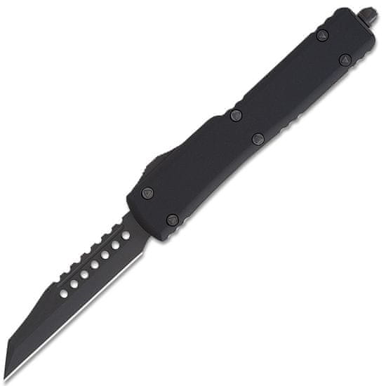 Microtech 419W-1DLCTSH UTX-70 Warhound Standard automatický nôž 6,1 cm, celočierna, hliník