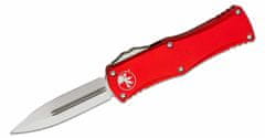 Microtech 702-10RD HERA Stonewash Red automatický nôž 7,6 cm, červená, hliník 