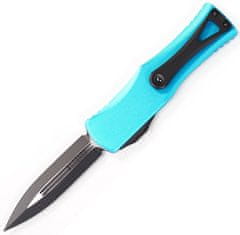 Microtech 702-1TQ HERA Turquoise Standard automatický nôž 7,9 cm, čierna, tyrkysová, hliník