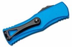 Microtech 702-3BL HERA Black Serrated Blue automatický nôž 7,9 cm, čierna, modrá, hliník