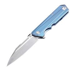 ARTISAN 1703G-BU Littoral vreckový nôž 9 cm, Stonewash, modrá, titán 