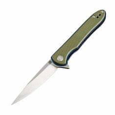 ARTISAN Shark 1707P-GN vreckový nôž 10 cm, Stonewash, zelená, G10