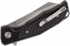 ARTISAN 1809P-BBK Megahawk Black vreckový nôž 9,2 cm, Stonewash, čierna, hliník, G10