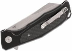 ARTISAN 1809P-BCF Megahawk vreckový nôž 9,2 cm, Stonewash, čierna, hliník, uhlíkové vlákno