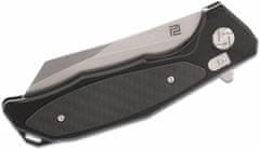 ARTISAN 1809P-BCF Megahawk vreckový nôž 9,2 cm, Stonewash, čierna, hliník, uhlíkové vlákno