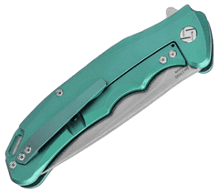 ARTISAN 1702G-GN Tradition Titanium Green vreckový nôž 10 cm, Stonewash, zelená, titán