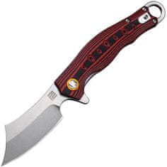 ARTISAN 1828P-BR Corsair vreckový nôž 7,5 cm, Stonewash, červeno-čierna, G10