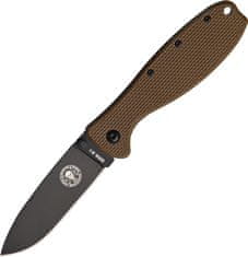 ESEE BRKR1CBB Zancudo Black Coyote brown vreckový nôž 7,7 cm, čierna, hnedá, FRN