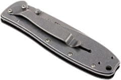 ESEE BRKR2 Zancudo Black vreckový nôž 7,7 cm, Stonewash, čierna, FRN