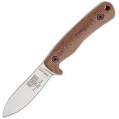 ESEE ESEE-AGK35V HUNTING KNIFE lovecký nôž 9,1 cm, Stonewash, hnedá, Micarta, puzdro Kydex
