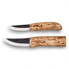 Roselli R190 súprava nožov Hunting knife & Carpenter, drevo brezy, dvojité kožené puzdro