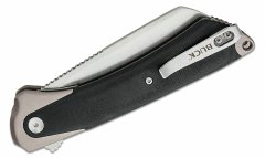 Buck BU-0263GYS1 HiLine XL Gray vreckový nôž 9,5 cm, Stonewash, šedá, čierna, Micarta, hliník
