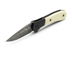 Buck BU-0590IVSLE Paradigm Limited vreckový nôž 7,6 cm, damašek, krémová, G10, oceľ