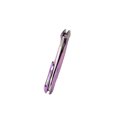 KUBEY KB235D Nova vreckový outdoorový nôž 9,3 cm, fialová, titán 