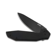 KUBEY KU117B Nova Black vreckový nôž 9,2 cm, celočierna, G10