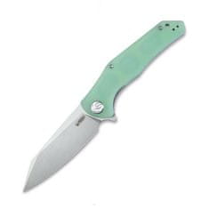 KUBEY KU158I Flash vreckový nôž 9,8 cm, nefritová jade, G10