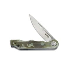 KUBEY KU312E Mizo vreckový nôž 8 cm, maskovacia Camo, G10