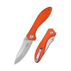 KUBEY KU314H Ruckus Orange vreckový nôž 8,4 cm, oranžová, G10