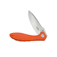 KUBEY KU314H Ruckus Orange vreckový nôž 8,4 cm, oranžová, G10