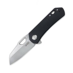 KUBEY KU332I Duroc Black vreckový nôž 7,4 cm, čierna, G10, spona