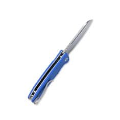 KUBEY KU336C Creyon Small Blue vreckový nôž 7,3 cm, modrá, G10, spona