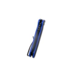 KUBEY KU336D Creyon Small Black Blue vreckový nôž 7,3 cm, Blackwash, čierno-modrá, G10, spona