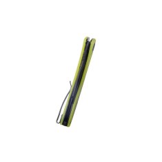 KUBEY KU345C Merced vreckový nôž 8,8 cm, Blackwash transparentná žltá, G10 