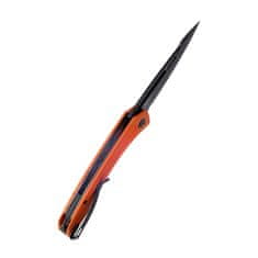 KUBEY KU345G Merced vreckový nôž 8,8 cm, Blackwash, oranžová, G10 
