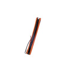 KUBEY KU345G Merced vreckový nôž 8,8 cm, Blackwash, oranžová, G10 