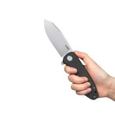 KUBEY KU358H Master Chief vreckový nôž 8,7 cm, čierna, G10, spona