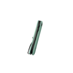KUBEY KU371D Neo vreckový nôž 7,6 cm, Blackwash, nefritová Jade, G10, spona