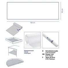 Kela Podložka do zásuvky Soletta plast tmavo šedá 150,0x50,0cm