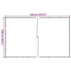 Vidaxl Sieť na prívesný vozík zelená 2,5x3,5 m HDPE