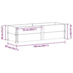 Vidaxl Paletové ohrádky 2 ks hnedé 150x50 cm borovicový masív