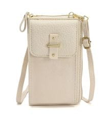 TopQ  Kabelka na mobil Crossbody s popruhom biela