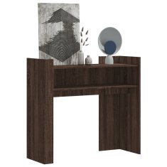 Petromila vidaXL Konzolový stolík hnedý dub 100x35x90 cm kompozitné drevo